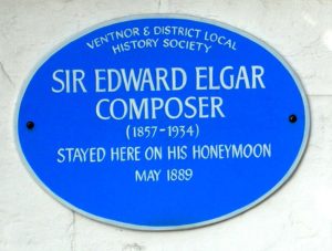 Bermuda House Ventnor Plague commemmorating Edward Elgar's Honeymoon