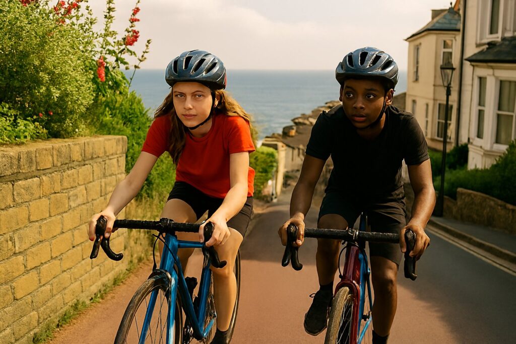 teen cycling